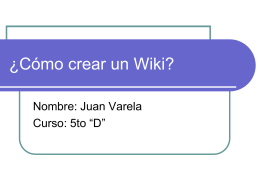 ¿Cómo crear un Wiki? - INFORMATICA-DERECHO