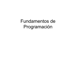 Fundamentos de Programación