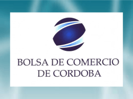 FIDEICOMISO FINANCIERO Bolsa de Comercio de Córdoba www