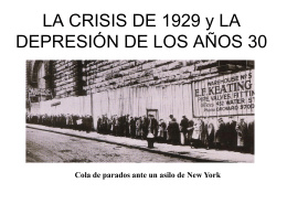 LA CRISIS DE 1929 y LA DEPRESIÓN DE LOS AÑOS 30 - 1C