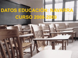 datos educación - Gobierno de Navarra