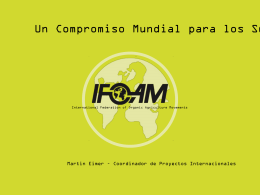 11.Un Compromiso Mundial para los SGP, IFOAM