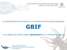Sobre GBIF - Inicio