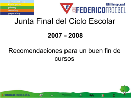 Diapositiva 1 - Colegio Federico Froebel