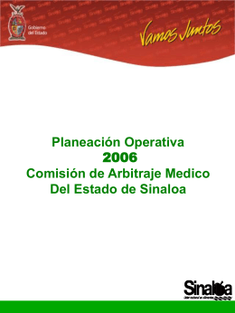 Programa Operativo Anual 2006 (Ppt 543 Kb)