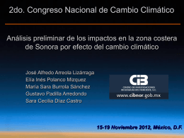 Arreola-Lizarraga et al 2do Congreso Cambio Climatico