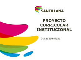 Proyecto Curricular Institucional