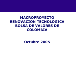 Presentacion al Mercado - Bolsa de Valores de Colombia
