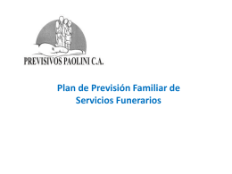 CLICK para ver Plan de previsión familiar de servicios funerarios