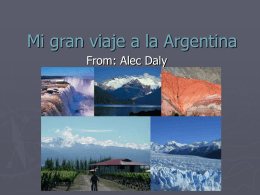 Mi gran viaje a la Argentina