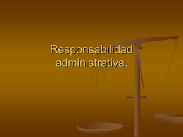 Responsabilidad administrativa