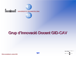 Grup d`Innovació Docent GID