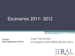 Presentación del Lic.Jorge Vasconselos.
