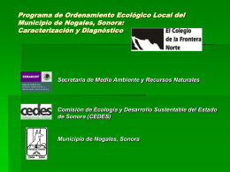 Programa de Ordenamiento Ecológico Local del