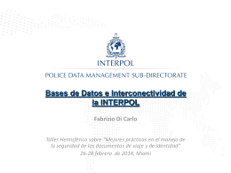 Bases de Datos e Interconectividad de la INTERPOL