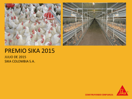 Premio Sika 2015 Presentación