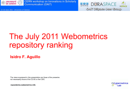 Webometrics - digital