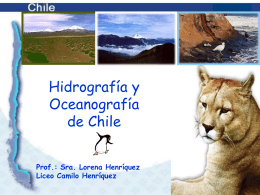 Hidrografia y Oceanografia de Chile - liceo camilo henriquez