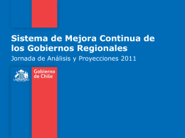 Sistema de Mejora Continua de los Gobiernos Regionales