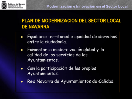 Modernización e Innovación en el Sector Local CALIDAD