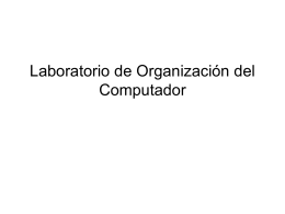 Laboratorio de Organización del Computador