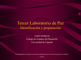 Tercer Laboratorio de Paz Identificación y preparación