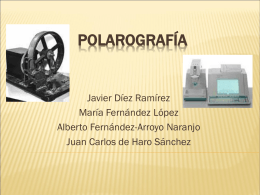 Polarografía - juanaflores