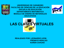presentacion de las clases virtuales