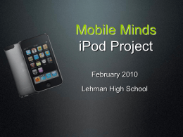 ESL iPod Project