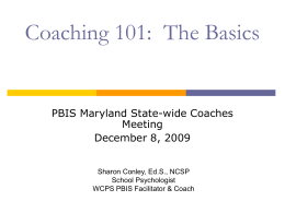 Coaching 101: The Basics