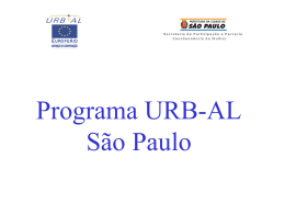 por subprefectura - Centro de Documentación del Programa URB-AL