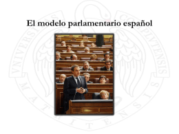 El modelo parlamentario español