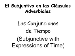 Subjunctive with Expressions of Time