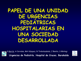 Urgencias pediátricas hospitalarias - EXTRANET