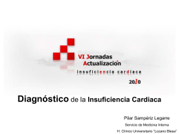 Diagnóstico de la insuficiencia cardiaca. P. Sampériz Legarre