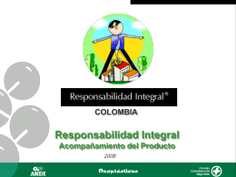 Acompañamiento del producto - Responsabilidad Integral Colombia