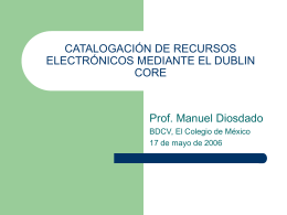 Dublin Core - El Colegio de México