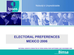 electoral preferences mexico 2006