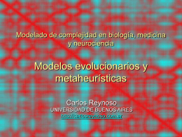 Modelado de complejidad en biología, medicina y
