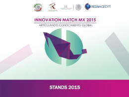 stands 2015 - Innovation Match MX