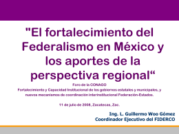 Mesa II, ponencia 2 - Foro Nacional sobre Federalismo y