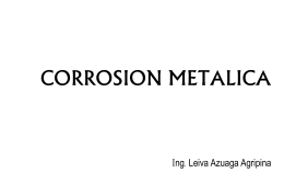 corrosión del metal