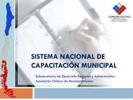 sistema nacional de capacitación municipal