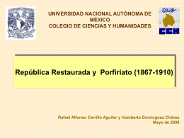 República Restaurada y Porfiriato (1867-1910)