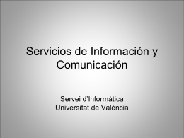 Servicios de Información y Comunicación