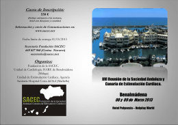 Secretaria Fundación SACEC - Sociedad Andaluza y Canaria de