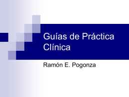 Guías de Práctica Clínica Dr. Pogonza