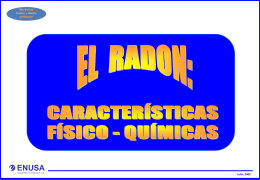 el radon: características físico - químicas