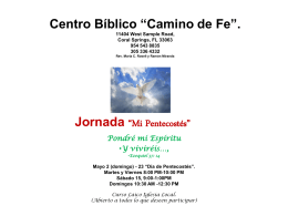 Slide 1 - Centro Bíblico Camino de Fe