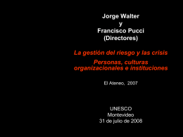 Jorge Walter y Francisco Pucci